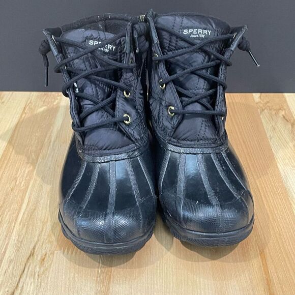 Sperry Black Rubber Duck Boots - Picture 5 of 8